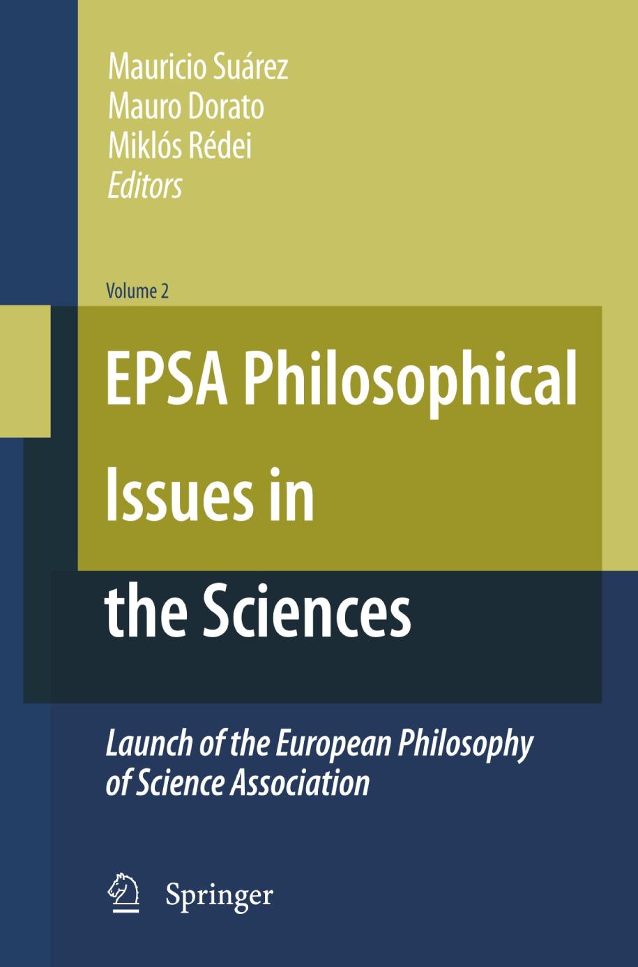 Epsa Philosophical Issues in the Sciences