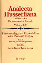 Phenomenology and Existentialism in the Twenthieth Century