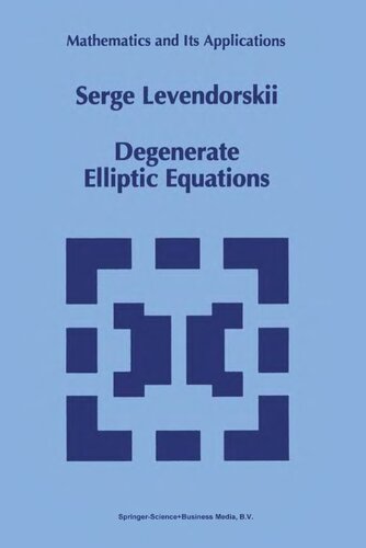 Degenerate Elliptic Equations