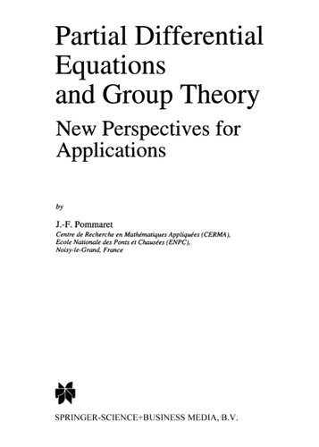 Partial Differential Equations and Group Theory