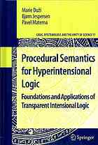 Procedural Semantics for Hyperintensional Logic