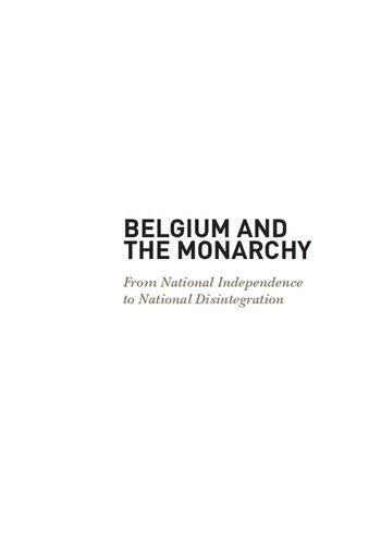 Belgium and the Monarchy