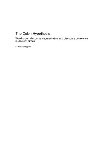 The Colon Hypothesis