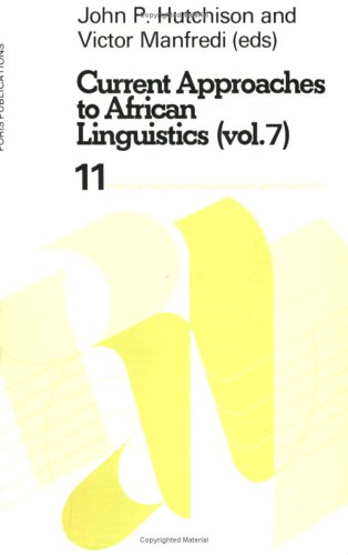 Current approaches to African linguistics.