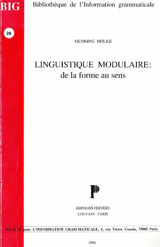 Linguistique Modulaire