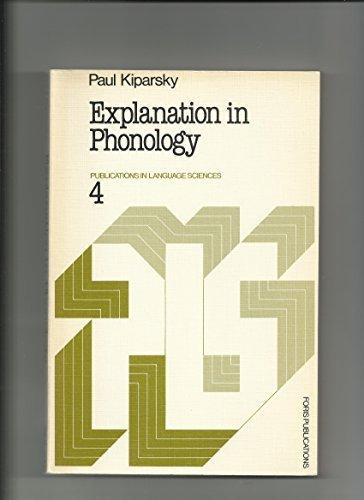 Explanation In Phonology