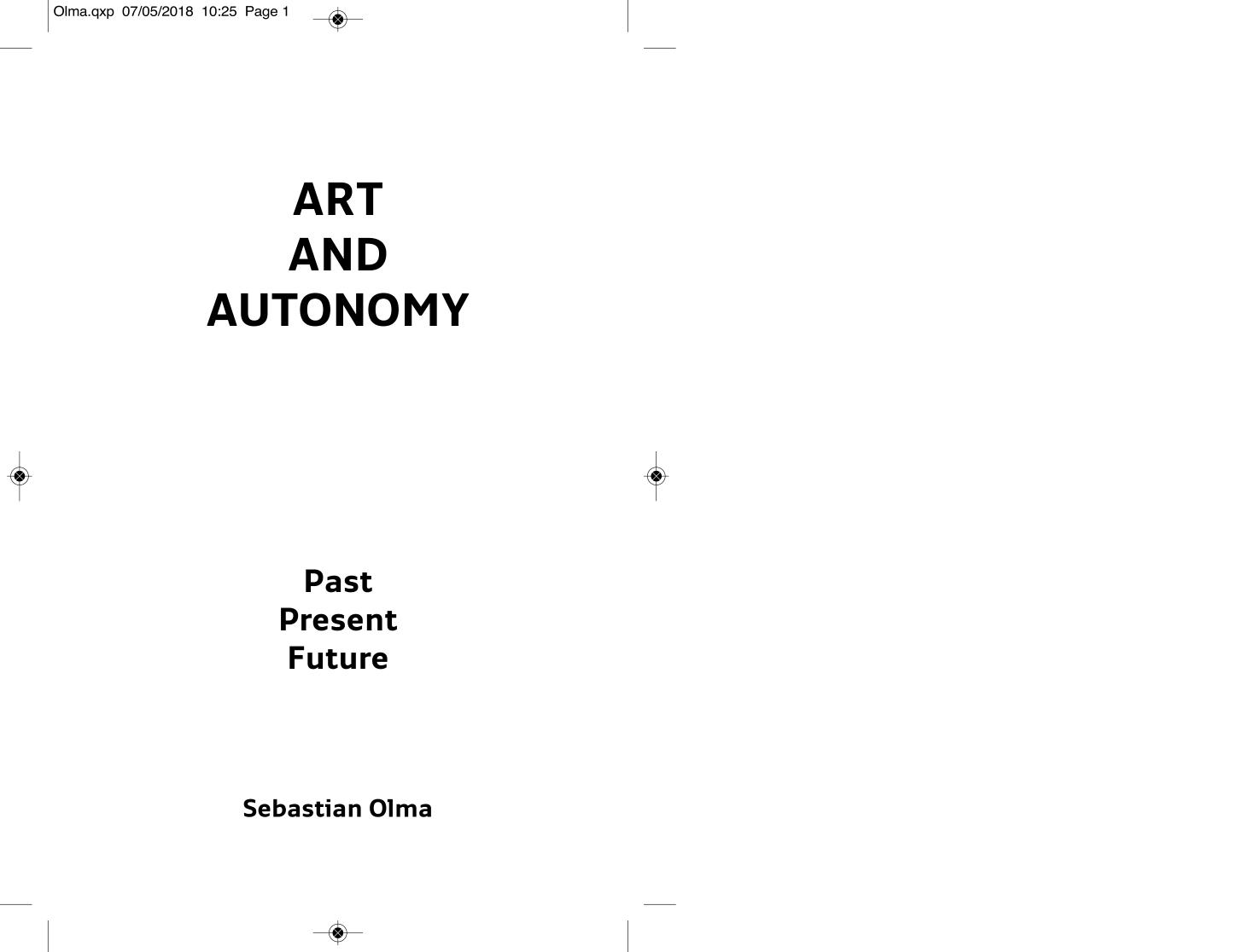 ART AND AUTONOMY