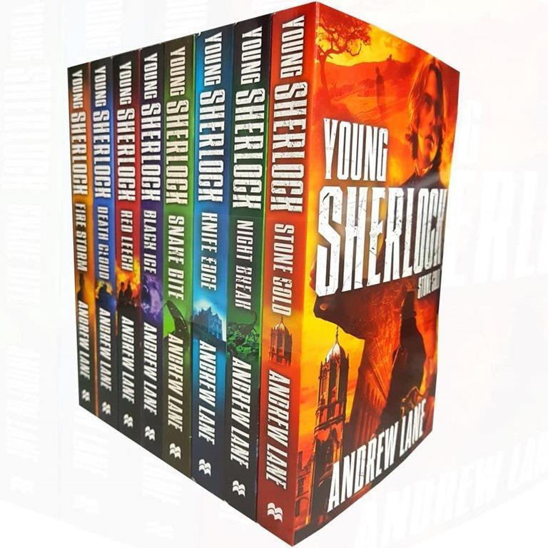 Young Sherlock Holmes 8 Books Collection Set By Andrew Lane (Night Break, Stone Cold, Knife Edge, Snake Bite, Fire Storm, Black Ice, Red Leegh &amp; Death Cloud)