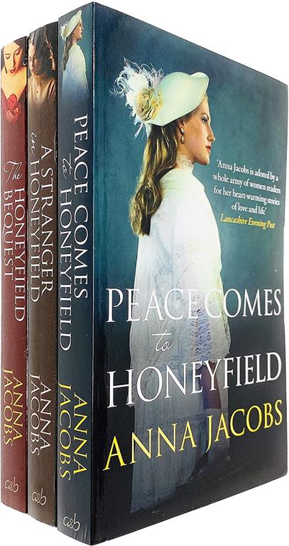 Honeyfield Series Anna Jacobs 3 Books Collection Set (Peace Comes to Honeyfield, A Stranger in Honeyfield, The Honeyfield Bequest)