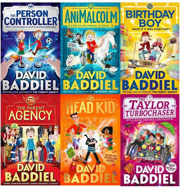 David Baddiel Collection 6 Books Set (The Parent Agency, Head Kid, Birthday Boy, The Person Controller, AniMalcolm, The Taylor Turbochaser [Hardcover])