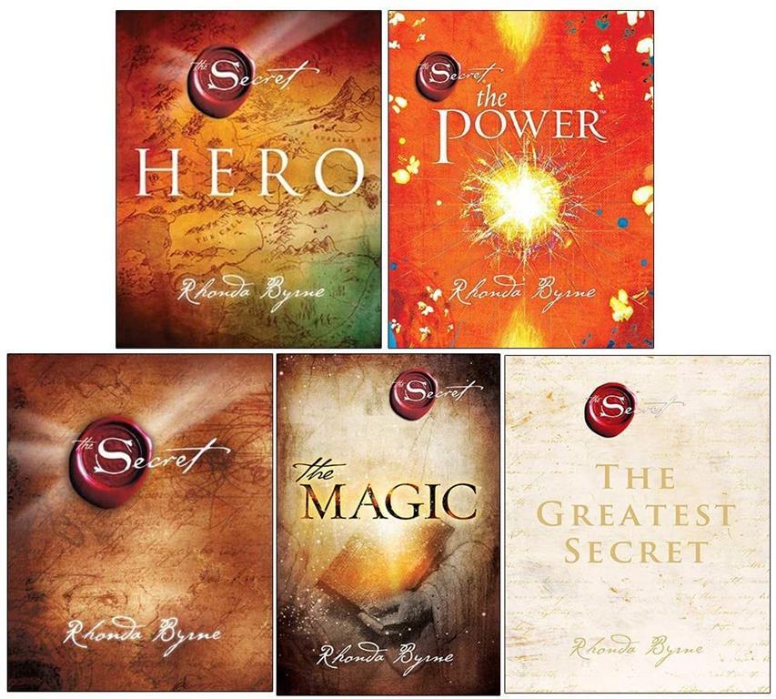 Rhonda Byrne The Secret Series 5 Books Collection Set (Hero, The Power, The Secret, The Magic [Paperback], The Greatest Secret)