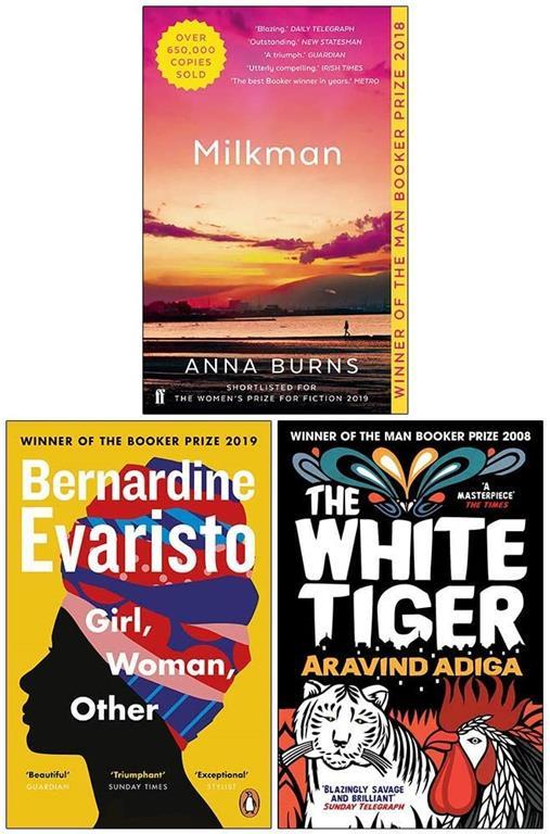 Milkman, Girl Woman Other, The White Tiger 3 Books Collection Set