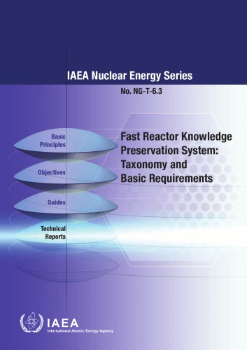 Fast reactor knowledge preservation system : taxonomy and basic requirements.