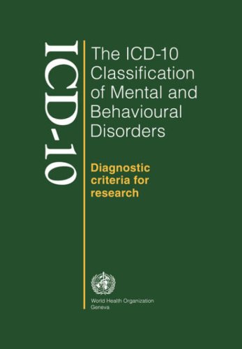 The ICD-10 Classification of Mental and Behavioural Disorders : Diagnostic Criteria for Research.