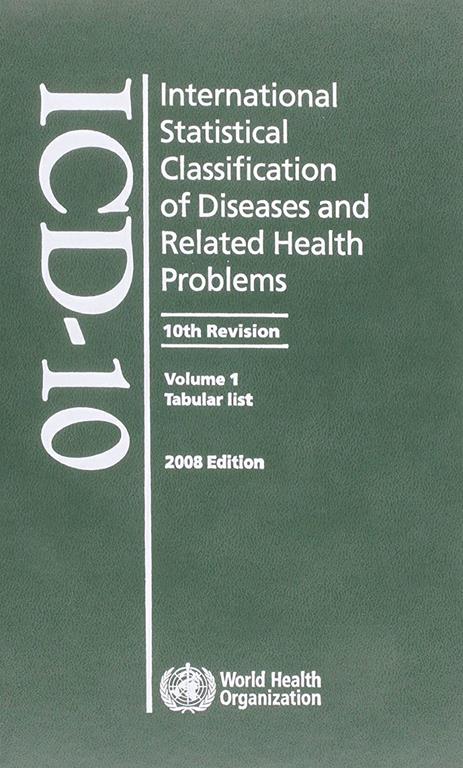 ICD-10 2008: International Statistical Classification of Diseases and Health Related Problems 3 Vol Set