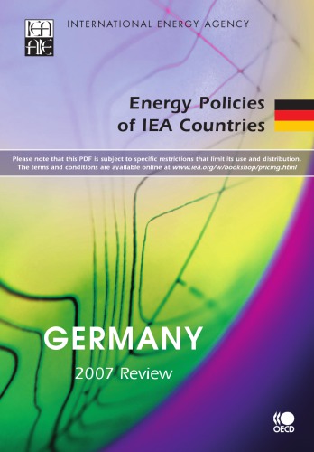 Energy Policies of IEA Countries Germany 2007.