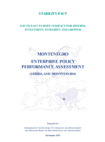 Montenegro : enterprise policy performance assessment (Serbia and Montenegro)