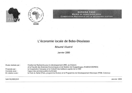 L'économie locale de Bobo Dioulasso - Résumé