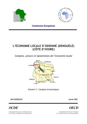 L'économie locale d'Odienné (Denguélé) - Comptes économiques