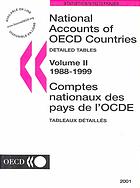 National accounts of OECD countries. Volume II 1988-1999 : detailed tables