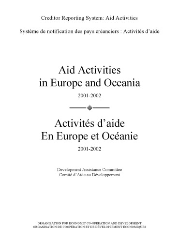Creditor reporting system. Aid activities. Aid activities in Europe and Oceania. 2001-2002
