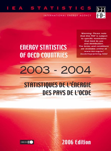 Energy statistics of OECD countries, 2003-2004 = Statistiques de l'énergie des pays de l'OCDE, 2003-2004