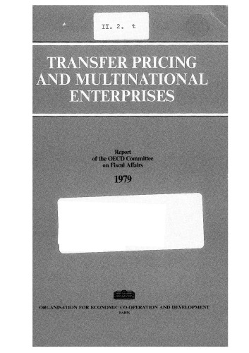 Transfer Pricing and Multinational Enterprises