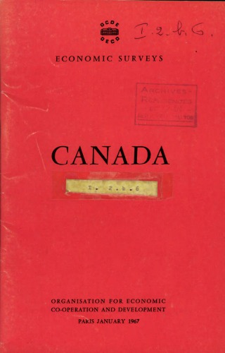 Economic surveys by the OECD. Canada 1967.