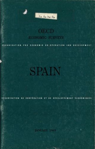 OECD economic surveys. Spain