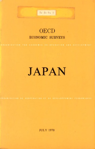 OECD Economic Surveys: Japan 1970.