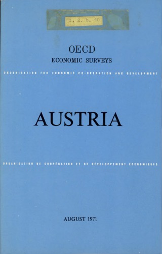 OECD economic surveys : Austria