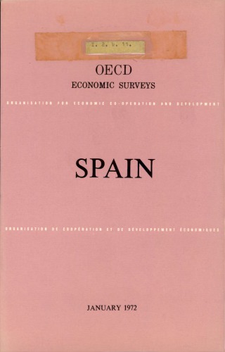 OECD Economic Surveys: Spain 1972.