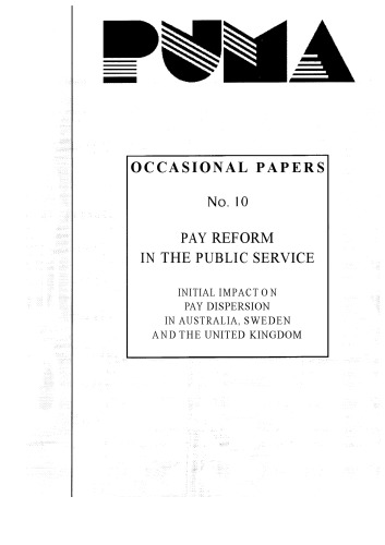 Pay Reform in the Public Service