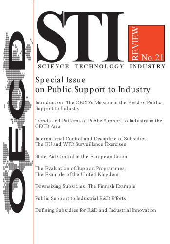 Special issue on public support to industry.