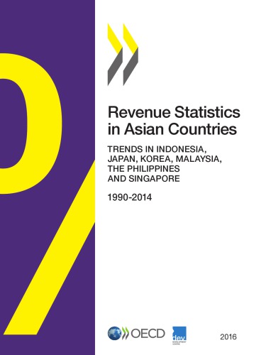 Revenue statistics in Asian countries, 1990-2014 : trends in Indonesia, Japan, Korea, Malaysia, the Philippines and Singapore.