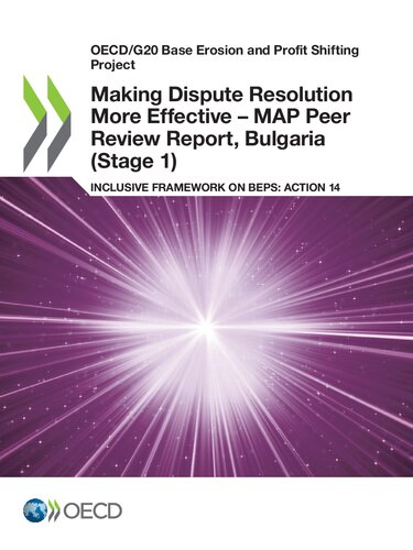 Making dispute resolution more effective - mappeer review report, bulgaria (stage 1).