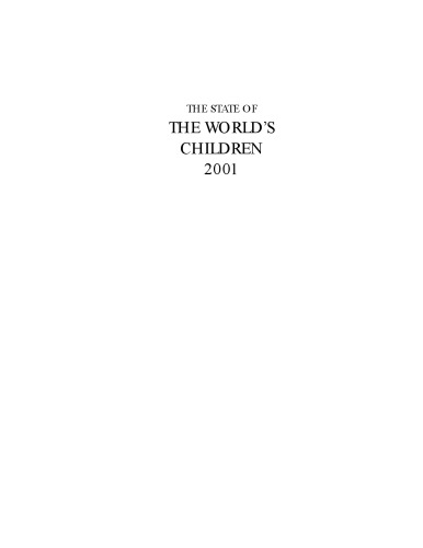 State of the World's Children 2001