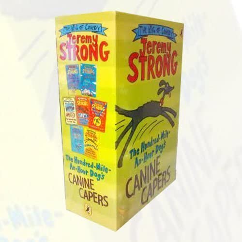 Jeremy Strong The Hundred-Mile-An-Hour Dog 7 Books Bundle Collection (The Hundred-Mile-an-Hour Dog,Return of the Hundred-Mile-an-Hour Dog,Lost!,Kidnapped!,Sizzling Summer,Christmas Chaos...