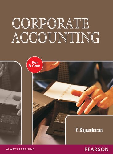 Corporate Accounting : For the B.Com. Course of Uttar Pradesh Universities.