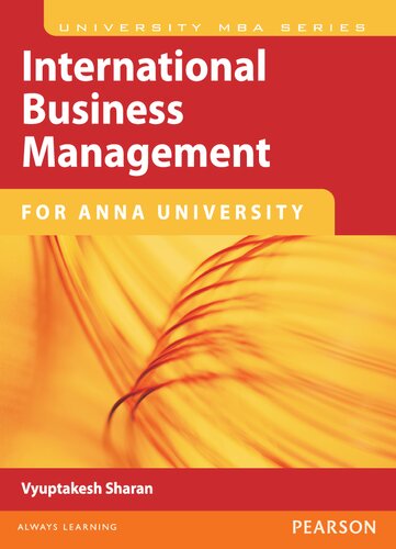 International Business Management : For Anna University.