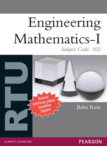 Engineering Mathematics - I : For RTU.