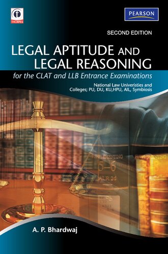 Legal Aptitude and Legal Reasoning for the CLAT and LLB Examinations.