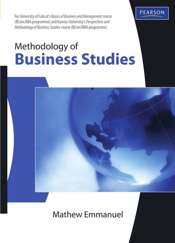 Methodology of Business Studies : for Calicut and Kannur University.