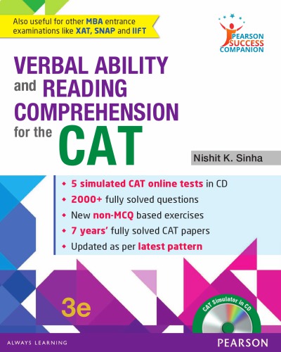 Verbal Ability and Reading Comprehension for the CAT.