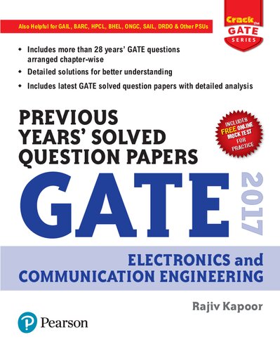 Previous Years' Solved Question Papers GATE 2017 Electronics and Communication Engineering.