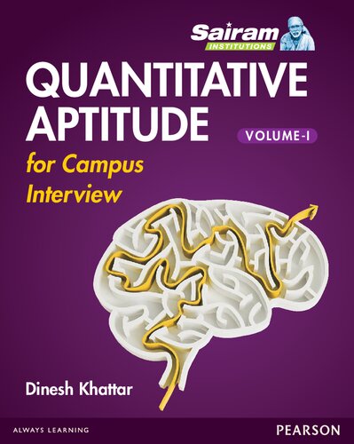 QUANTITATIVE APTITUDE. 1, Vol. 1.