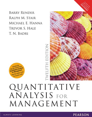 Quantitative Analysis for Management, 12e.