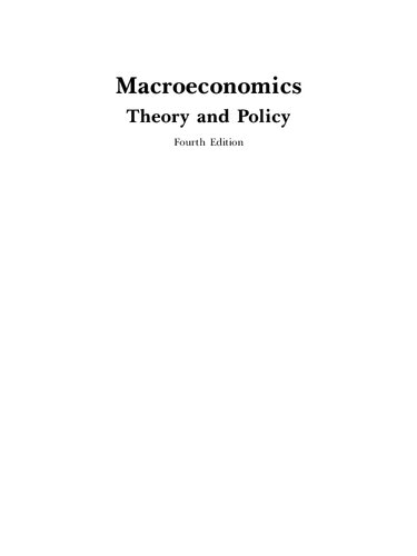 Macroeconomics: Theory & Policy