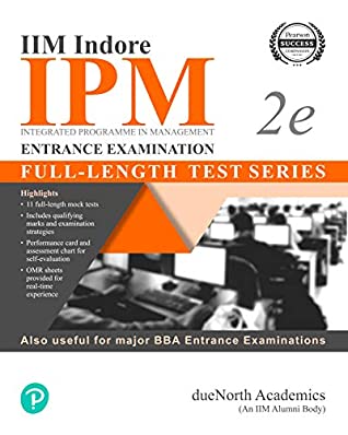 IIM Indore IPM Entrance Examination-Fulllength Test series | other BBA Entrance Exams | 11 full length mock test &amp; OMR sheets for real-time experience