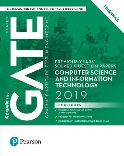 GATE 2019 Computer Science and Information Technology Previous Years' Solved Question Papers